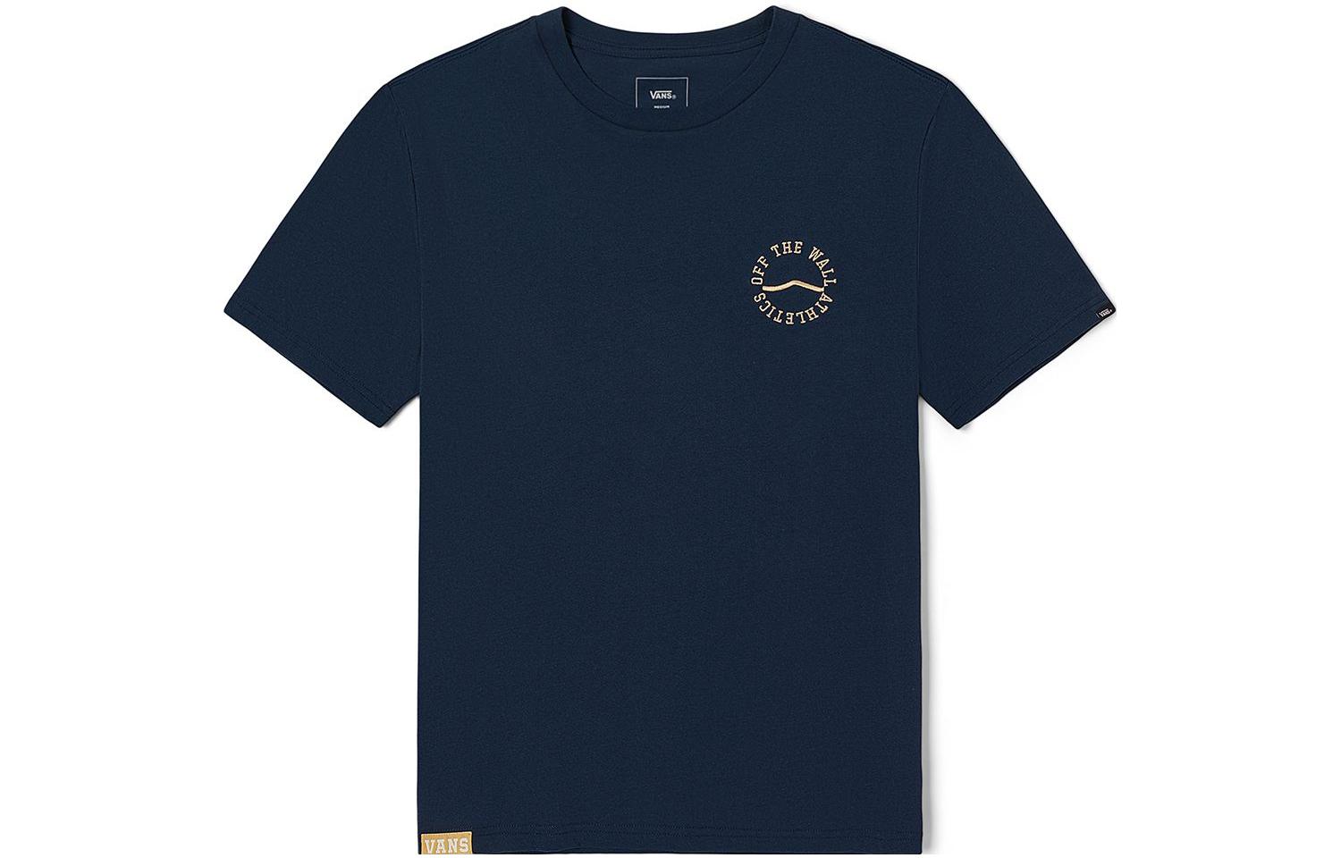 Vans T Shirts Unisex Dark Blue Crew Neck Moderate VN0002JKLKZ XS
