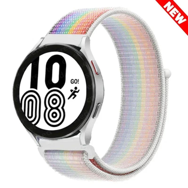 20mm/22mm Nylon Loop For Samsung Galaxy Watch 7/6/4/Classic/3/5/pro/Active 2 Sport Breathable Band Huawei Watch GT 4-3-2e Strap