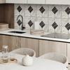 Easy Installation Vinyl Tile Set Elegant Marble Pattern 9x30x30 Cm