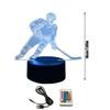 Acryl Eishockeyspieler Touch Control Tisch Nachttischlampe Kreative Nachttisch Leseleuchte Weiches Leuchtlicht für Haus Schlafzimmer Dekoration