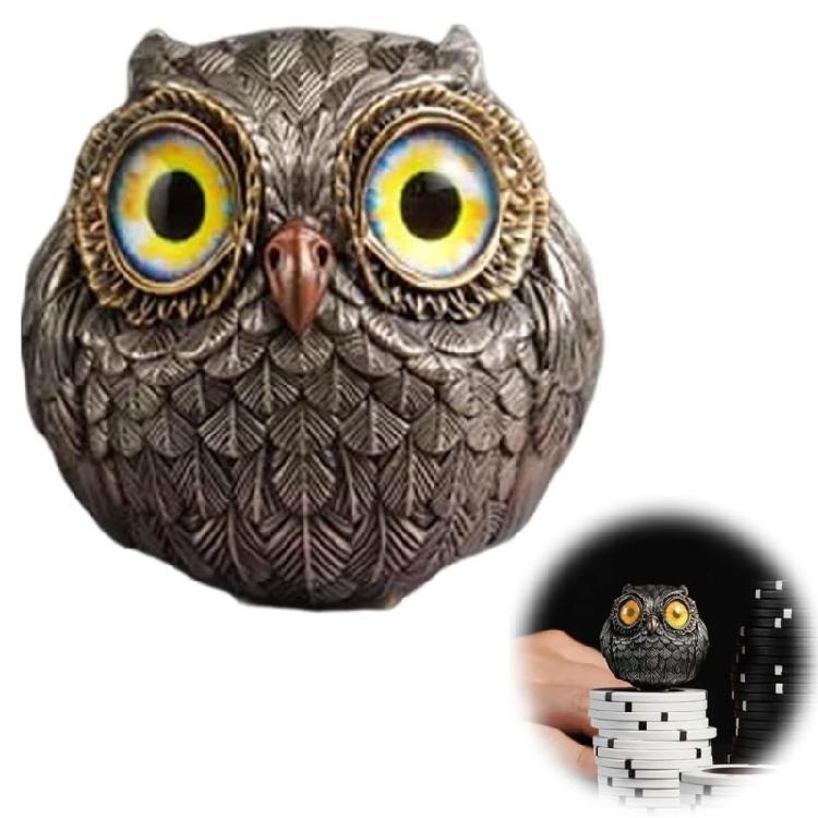 Charm Resin Owl Decoration With Fine Detail Owl Sculpture For Bedroom, Office, Or Living Area for Stylish Home