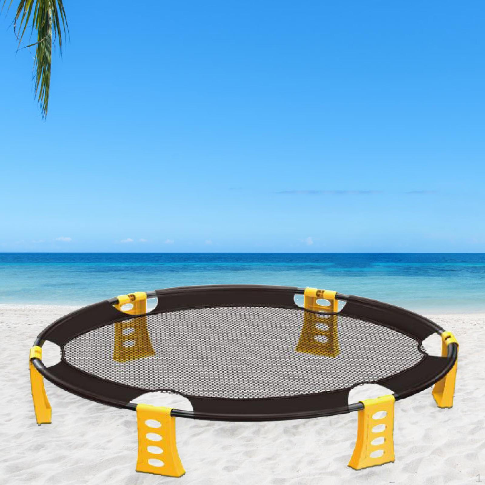 

Круглая сетка игровой набор пляжный мяч волейбол на открытом воздухе сетка круглая для начинающих жёлтый