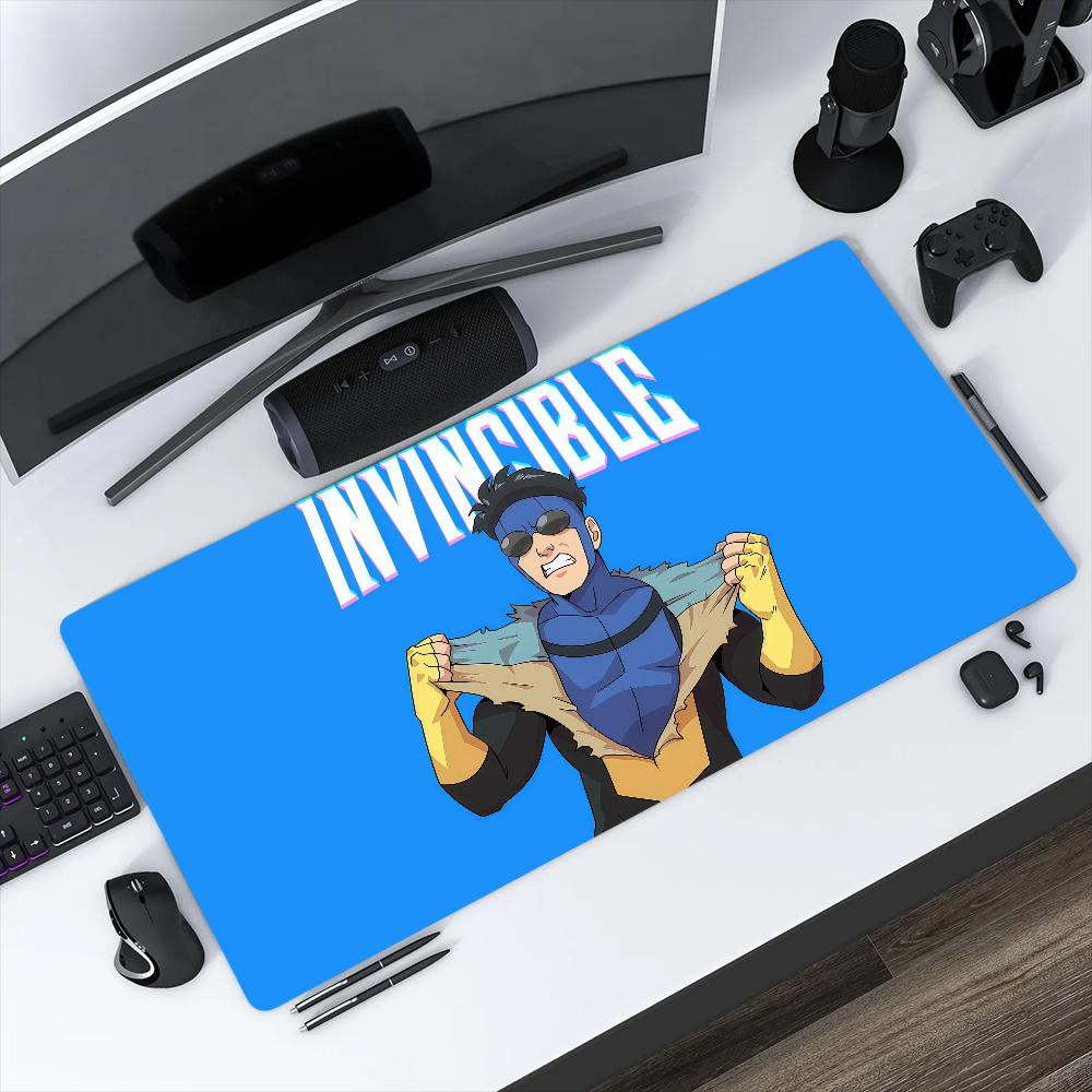 Tappetino Mouse Supereroe Antiscivolo Bordo Lockedge Cartone Animato Ufficio Studente Invincibile Gaming Spesso Grande Cuscino per Scrittura MousePad