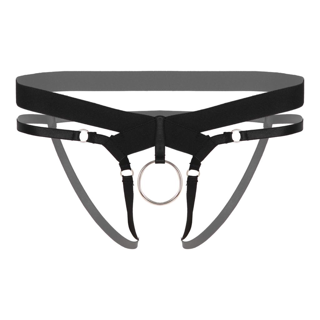 Men Hollow Out Strappy Thongs O Ring G-string Low Rise T-back Underwear