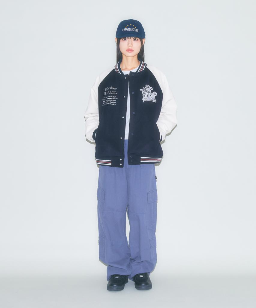 Lmc Union Angel Varsity Jacket Navy