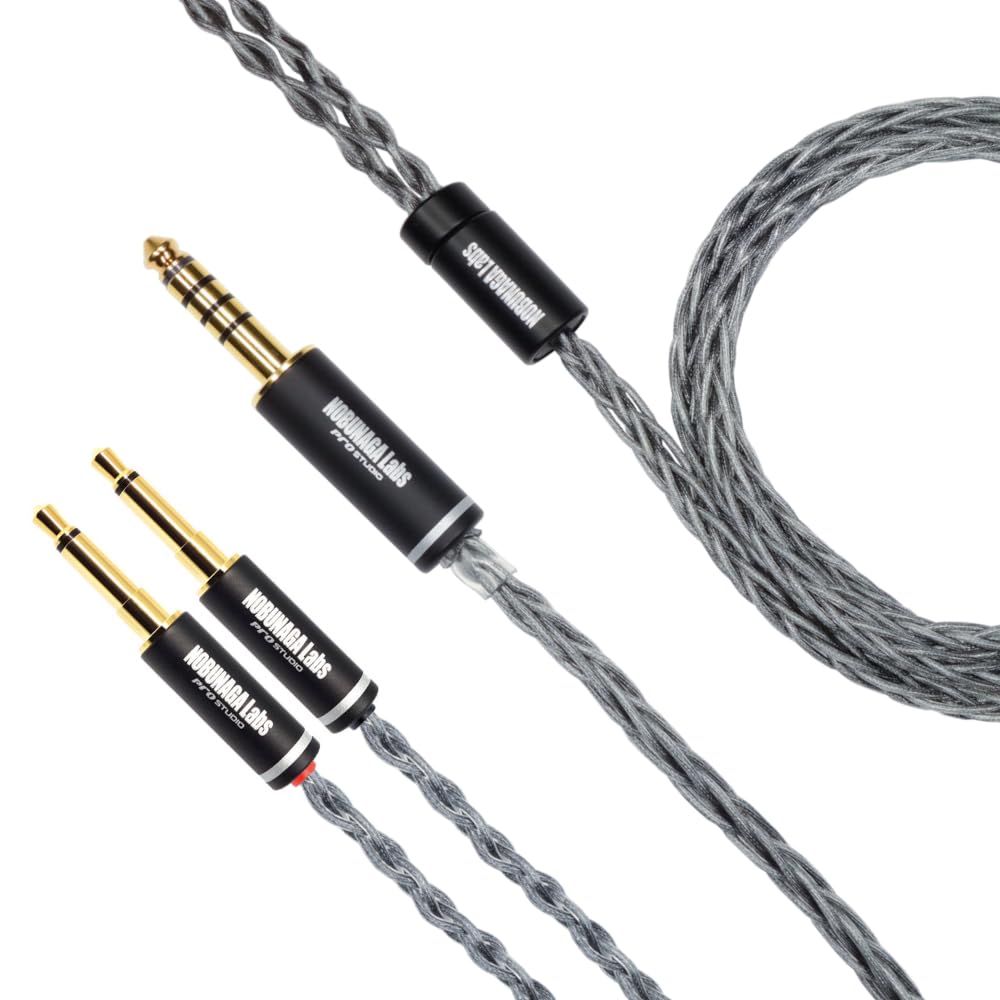 

NOBUNAGA Labs Hiei Balanced x Alloy Conductor Recable (NLC-HEI) [4.4mm 5-pole / 3.5mm 2-pole 2] Copper-Silver