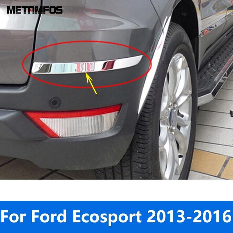 

For Ford Ecosport 2013 2014 2015 2016 Chrome Rear Bumper Corner Trim Anti-Collision Protection Strip Accessories Car Styling