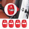4Pcs Car Door Lock Cover Stainless Steel Protection Accessories For Peugeot 308 206 207 408 208 407 508 107 301 307 406 807 607