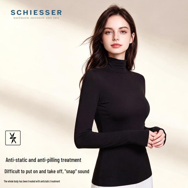 Schiesser Women's Modal Semi-High Collar Base Layer Top
