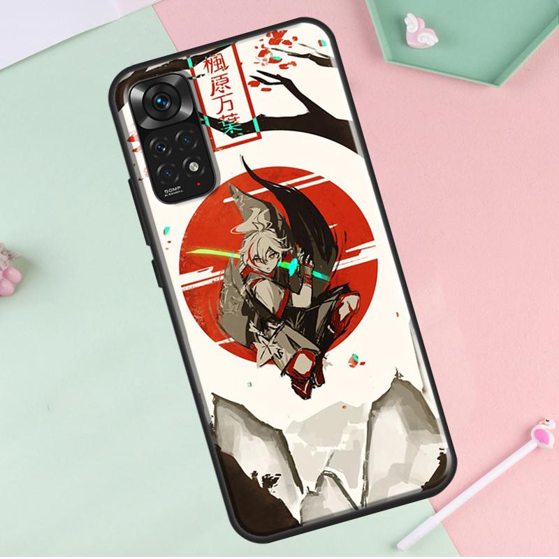Genshin Impact Kaedehara Kazuha Etui na Redmi Note 12 Pro Plus Do Redmi Note 10 8 9 11 Pro 12S 11S 10S 9S 9C 10C 12C