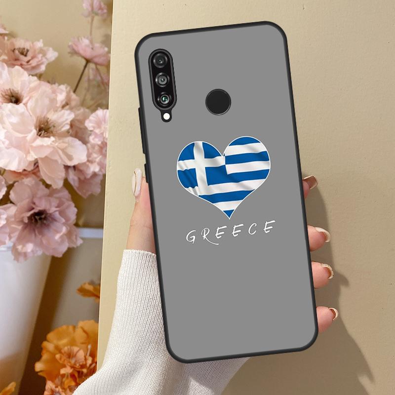 

Чехол Греция Греческий флаг для Huawei P30 Lite P40 P20 P50 Pro Nova 5T P Smart 2019 Чехол для Honor 50 10i 8X Honor 50