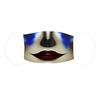 Reusable Dust Mask with Exaggerated Makeup Print for Women Washable Face Covering Adjustable Ear Loops Comfortable Fit