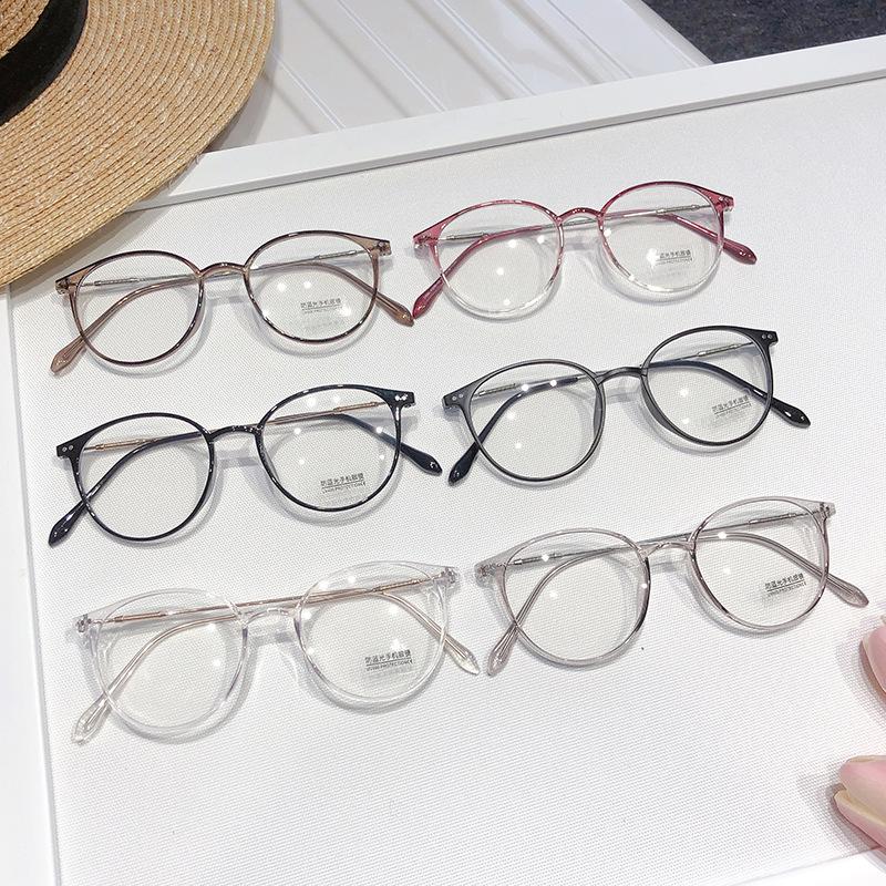 New Vintage Anti-Blue Light Round Glasses Women Men Black Clear Optical Frame Spectacles Computer Goggles Reading Eyeglasses