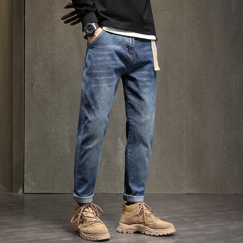 Men's Plus Size Jeans Trousers Loose Straight Leg Street Vintage Jeans