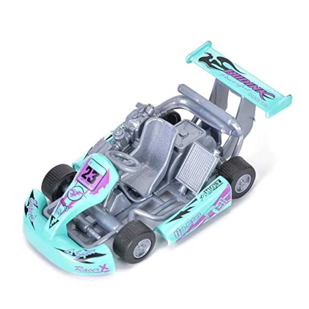 1/32 Scale Kid Model Car Toy, Baby Children Alloy Pull Back Racing Go-Kart Mini Car Vehicles Toys for Toddlers Boys Girls Christmas, New Year Gifts