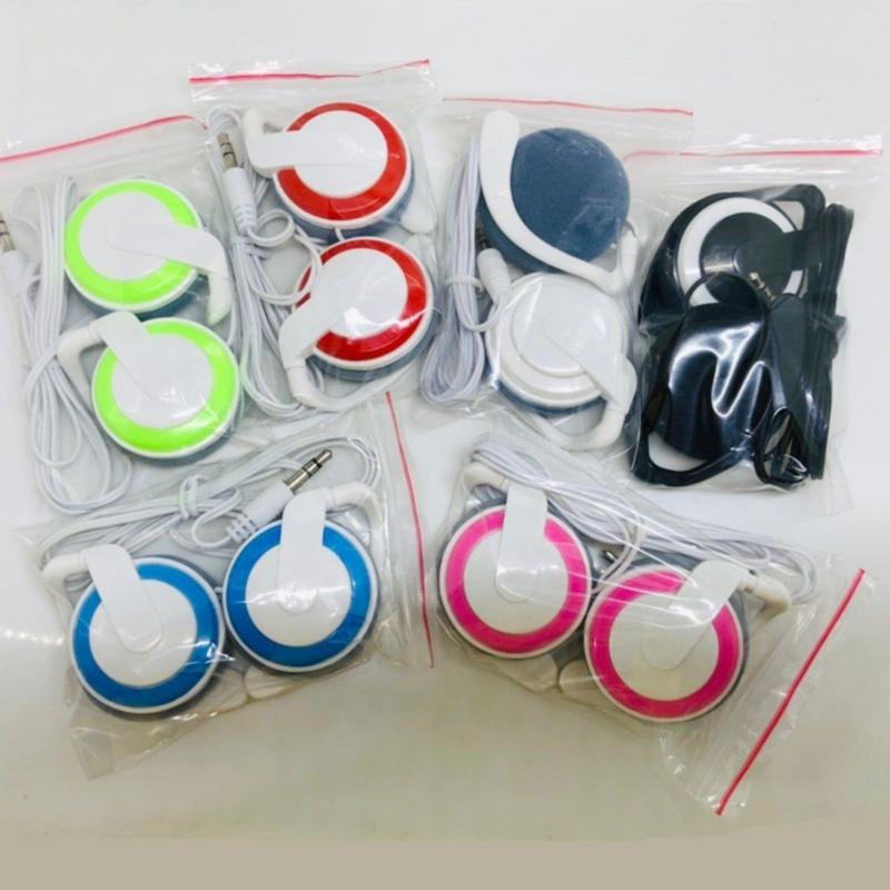 MultiColor Ear Hook Earphones With Clear Sound Comfortable Fit For MP3 MP4 Devices 3.5mm Plugs Clear Sound Quality