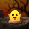 Soft Warm White Ghost Lamp 6 Pcs Decorative Light, LED Color Changing Flameless Battery-Operated Small Figurine Light Mini Spirit Night Lamps, Spooky