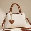 Elegant Pu Leather Tote Bag For Middleaged Women With Spacious Storage For Daily Use