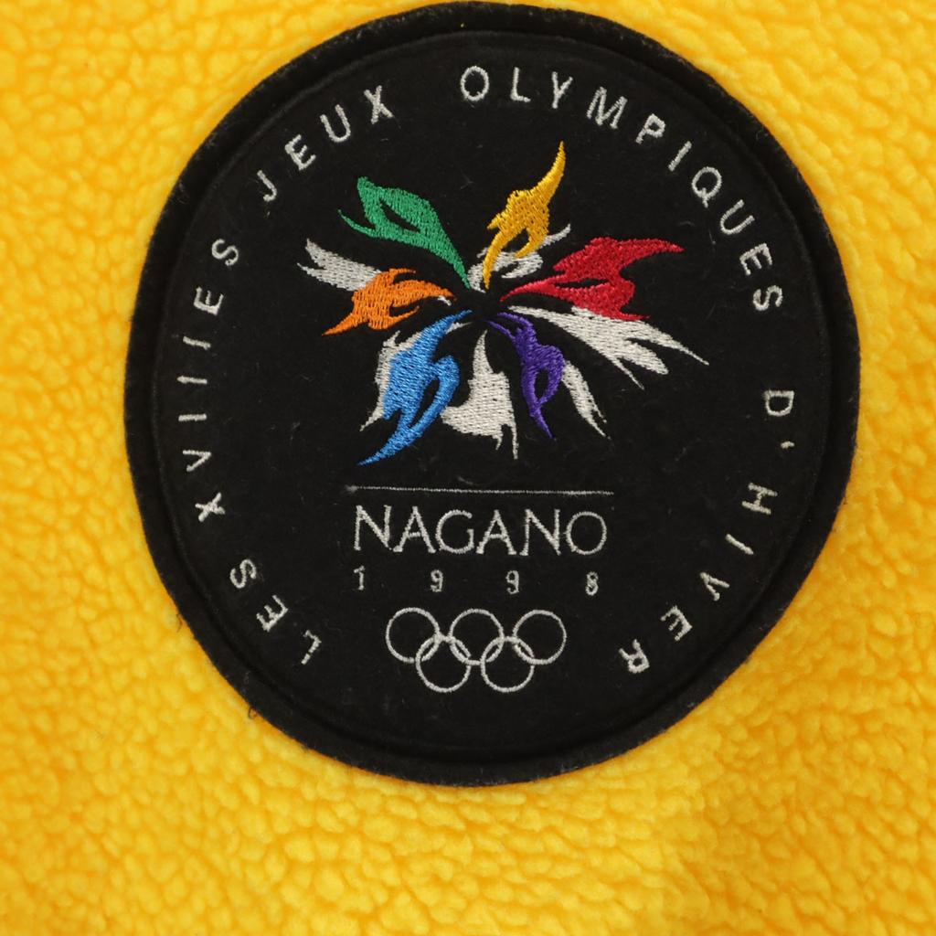 Mizuno 90s Made in Japan Old NAGANO OLYMPIQUES 1998 Bore Fleece jacket Men's Used