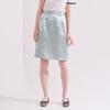 Primavera Satin Back-Banding H-Line Skirt (Mint)