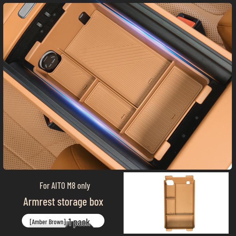Upper Silicone Pad for Center Console: Ideal for item storage, armrest decor, and organizing miscellaneous items.
