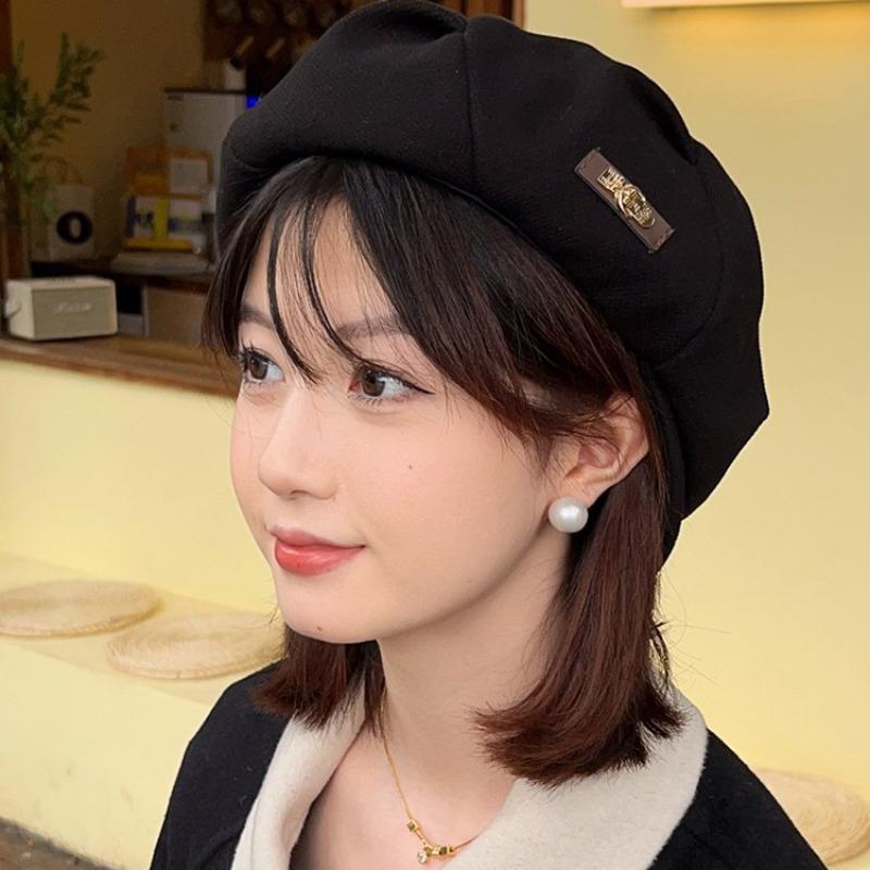 Autumn and winter fashion versatile retro painter hat casual temperament beret british cloud hat women