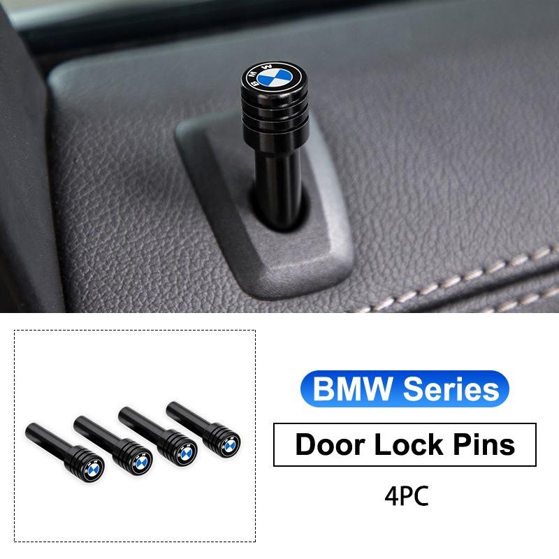 For BMW M X1 X2 X3 X4 X5 X6 X7 G30 G20 G11 G12 2/4pcs Car Door Lock Pin Door Lock Rod Auto Knob Pull Security Insurance Stickers GB2