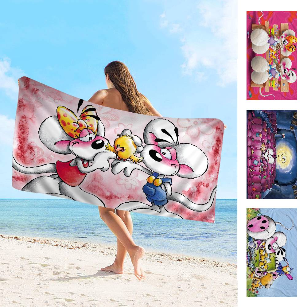 Character D-Diddls Cut Microfiber Blanket Quick Drying Beach Towels Oversized Printing Super Absorbent Pool Towel Blanket