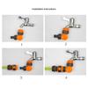 1PC Garden Hose Connector Faucet Adapter For 1/2 Inch Hose Reel Cart Plastic Click-lock Quick ConnectionFor Watering Irrigation