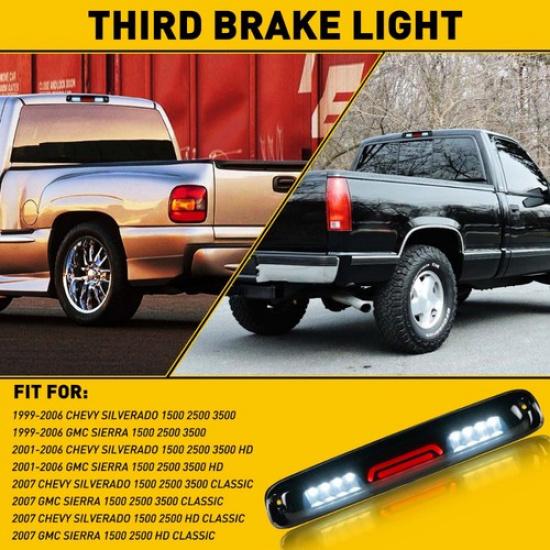 For Silverado Chevy 99-2007 GMC Sierra 3rd LED Third Brake Light Cargo Lamp EOA