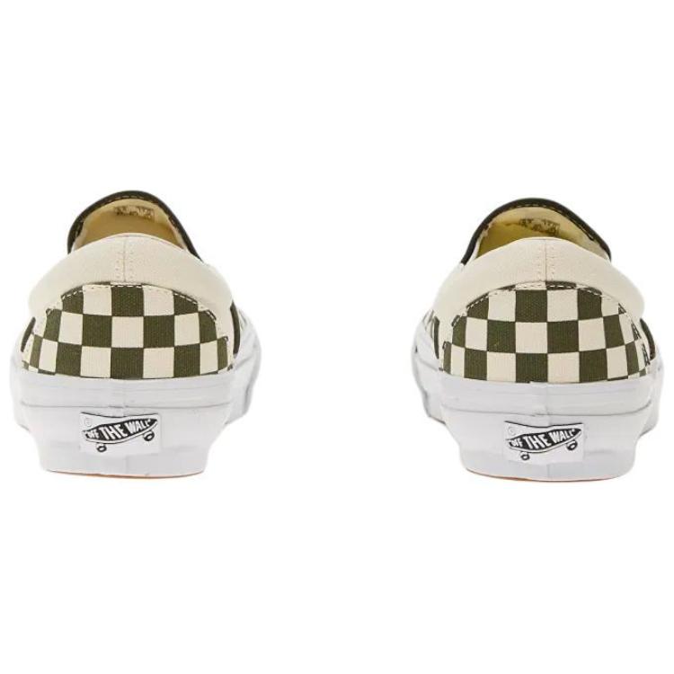 Vans LX Classic Slip On 98 Comfortable Versatile Low Top Skate Shoes Unisex Sneakers Beige VN000D5AKCZ1