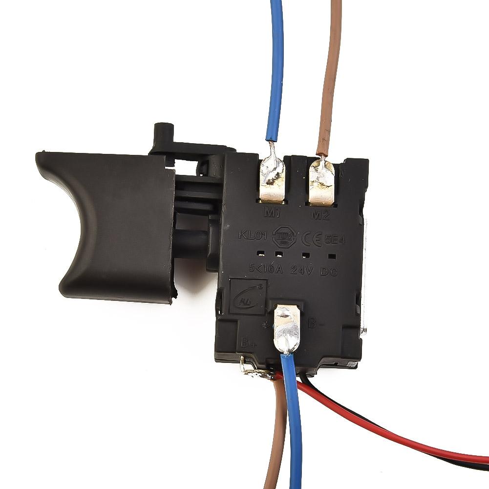 Control Electric Drill Push Button DC 7.2-24V Electric