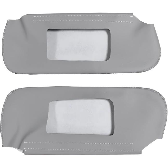 

Car Sun Visor Cover Pair Fit for Chevy Camaro 1993-2002, for Pontiac Firebird 1993-2002, Microfiber Leather, Black-Black Stitch серый