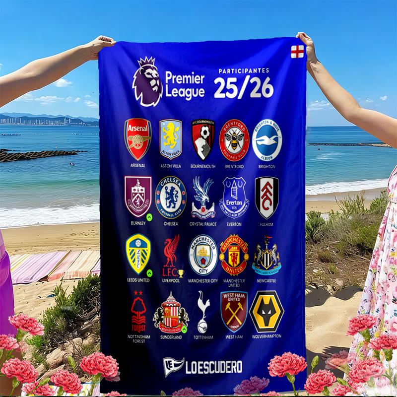 Chelsea F.C Print Beach Towel, Versatile Lightweight Absorbent Beach Towel for Pool Surf Yoga Bathroom, Perfect Birthday Holiday Gift