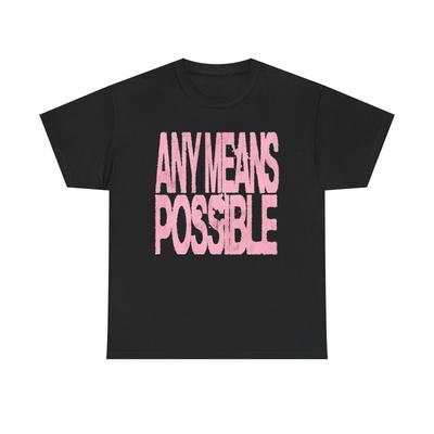 Jedes Mittel ist Recht Motivations T-Shirt Grafik Unisex Schweres Baumwoll-T-Shirt NEUES GESCHENK