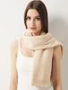 Women's Cozy Wool Shawl - Solid Color Knit for Autumn & Winter