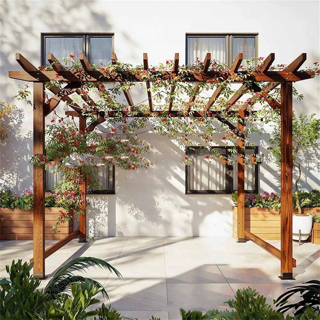 Pavilion Railing Support – Wooden Braces for Gazebo, Pergola & Outdoor Pavilion Structure Stability