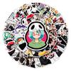 50 Japanese Anime Character Stickers - Waterproof, Graffiti Style for Suitcases, Scooters, Computers, and Tablets. 50 Sheets Included.