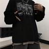 Unisex Shirt Cotton Oversize Large Size Oversized Grunge Streetwear Sweatshirt Gothic Graphic Pullover Mens M-2XL