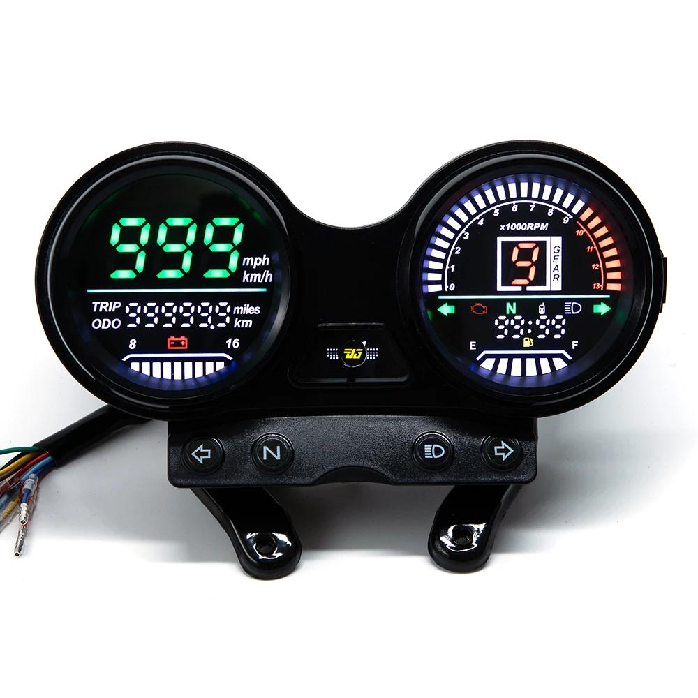 Подходит для Yamaha JYM125 Tianjian 150 Панель приборов YBR Tianjian Модифицированная светодиодная сборка приборов Спидометр чёрный