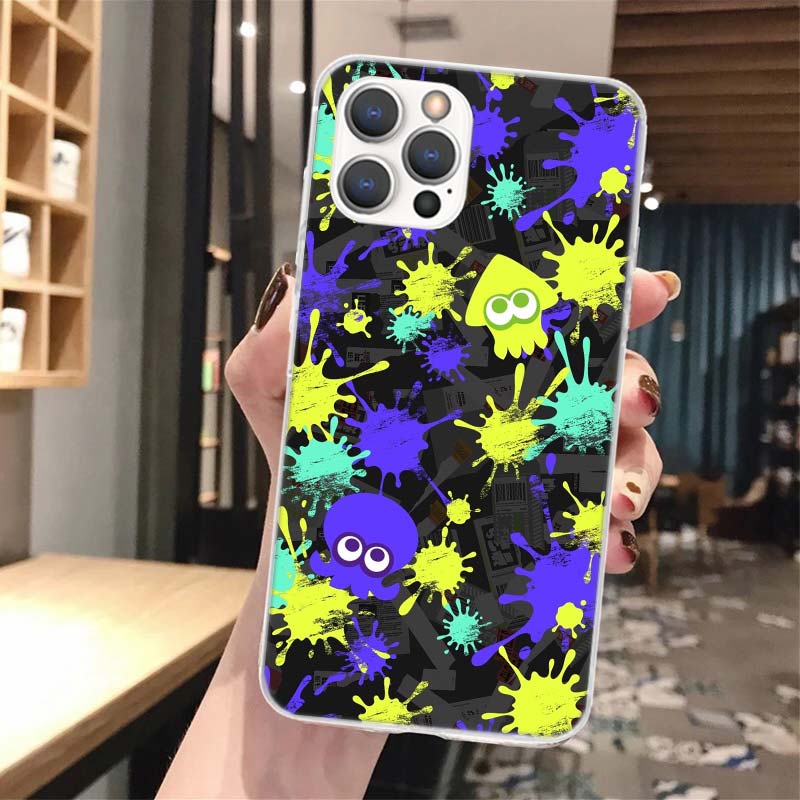 

Game S-Splatoons Soft Phone Case For iPhone 13 12 Mini 11 Pro X XR XS Max 8 7 Plus SE 2020 6 + 6S 5 5S Pattern Cover iPhone 6S
