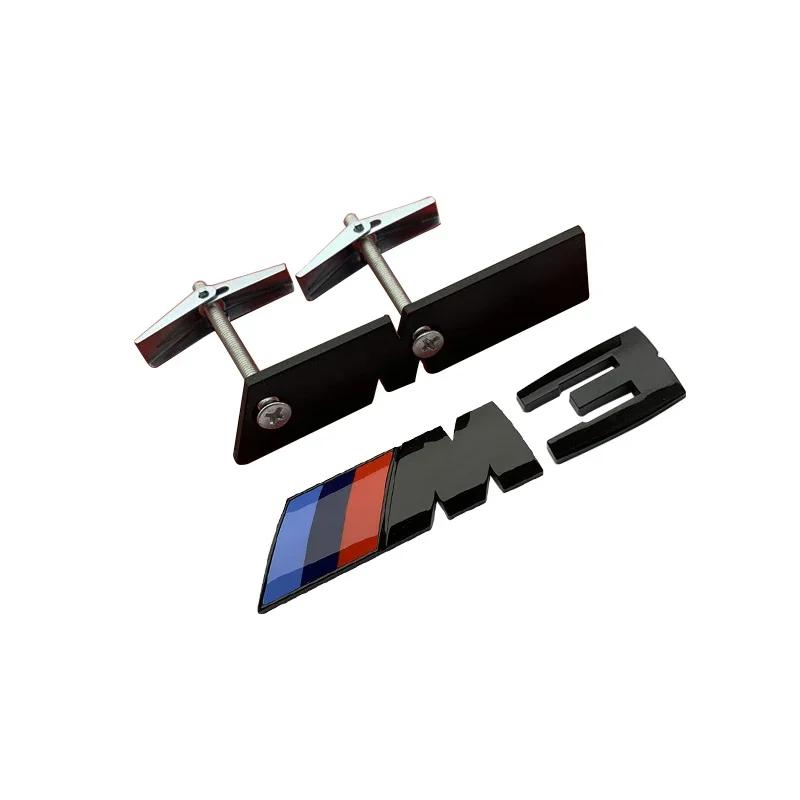 BMW Grille Emblem Car Front Modification M Badge For BMW  E91 X5 E70 F11 E30 F31 X3 F25 E61 E83 X1 E53 E87 F40 F32 E70 F36 E46