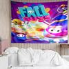 Fall Guys game Tapestry for Bedroom Aesthetic Classroom Tapestries Wall Hanging for Living Room Dorm Office,Ideal Creative Gift
