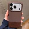Original Splice Fabric Leather Case For iPhone 17 Air 16 15 14 Plus 13 12 Pro Max Frameless Matte Shockproof  Armor Cover