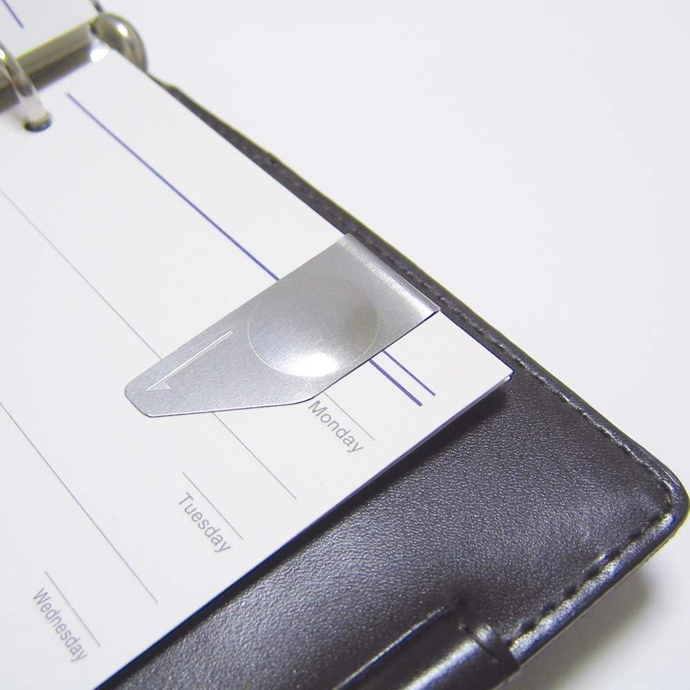 TOHKIN Putchin Paper Clips PC-8S-2 Silver Stainless Steel 8 Pieces x 2 Sets Made in Japan