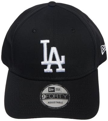 New Era Los Angeles Dodgers 9forty Strapback Čepice Černá Bílá Nastavitelná 940 Basecap