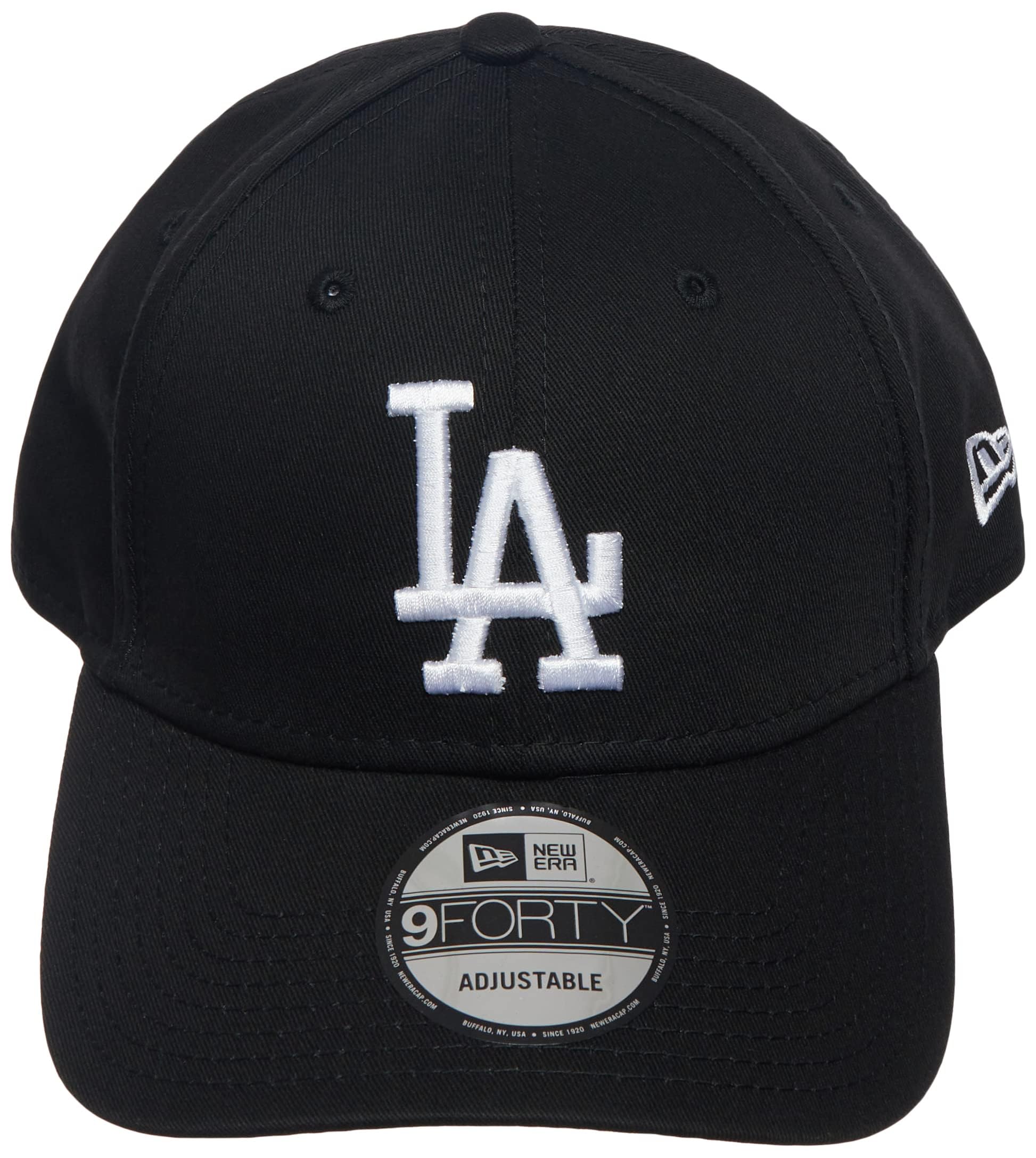 New Era Los Angeles Dodgers 9forty Strapback Cap черный белый регулируемый 940 Basecap чёрный