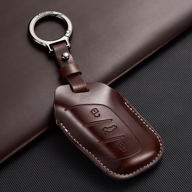 Roewe RX5 Leather Key Cover, Creative Fully Wrapped Shell for 350/360/W5/EI6/Plus/Ruixing EI5.