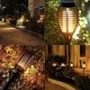 LED Solar Flame Light Outdoor,Waterproof 12LEDs Torches Landscape Lamp for Outdoor Courtyard Garden Yard,Halloween Decorations