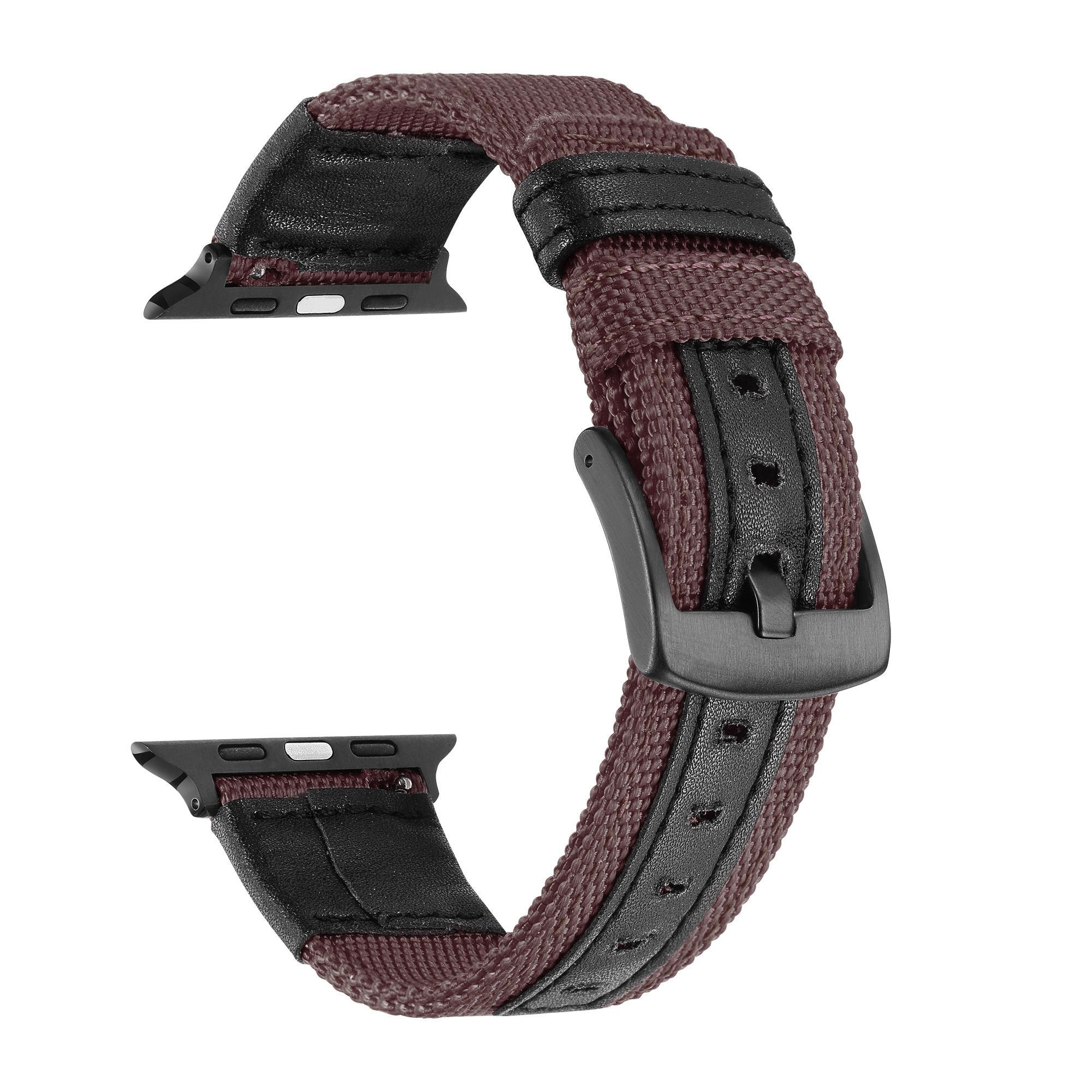

Sport Nylon Strap for Apple Watch Ultra Band 49mm 40mm 44mm 42mm 38 iWatch series 8 7 6 se 5 4 3 2 Correa 45mm 41mm accessories 42mm 44mm 45mm 49mm коричневый